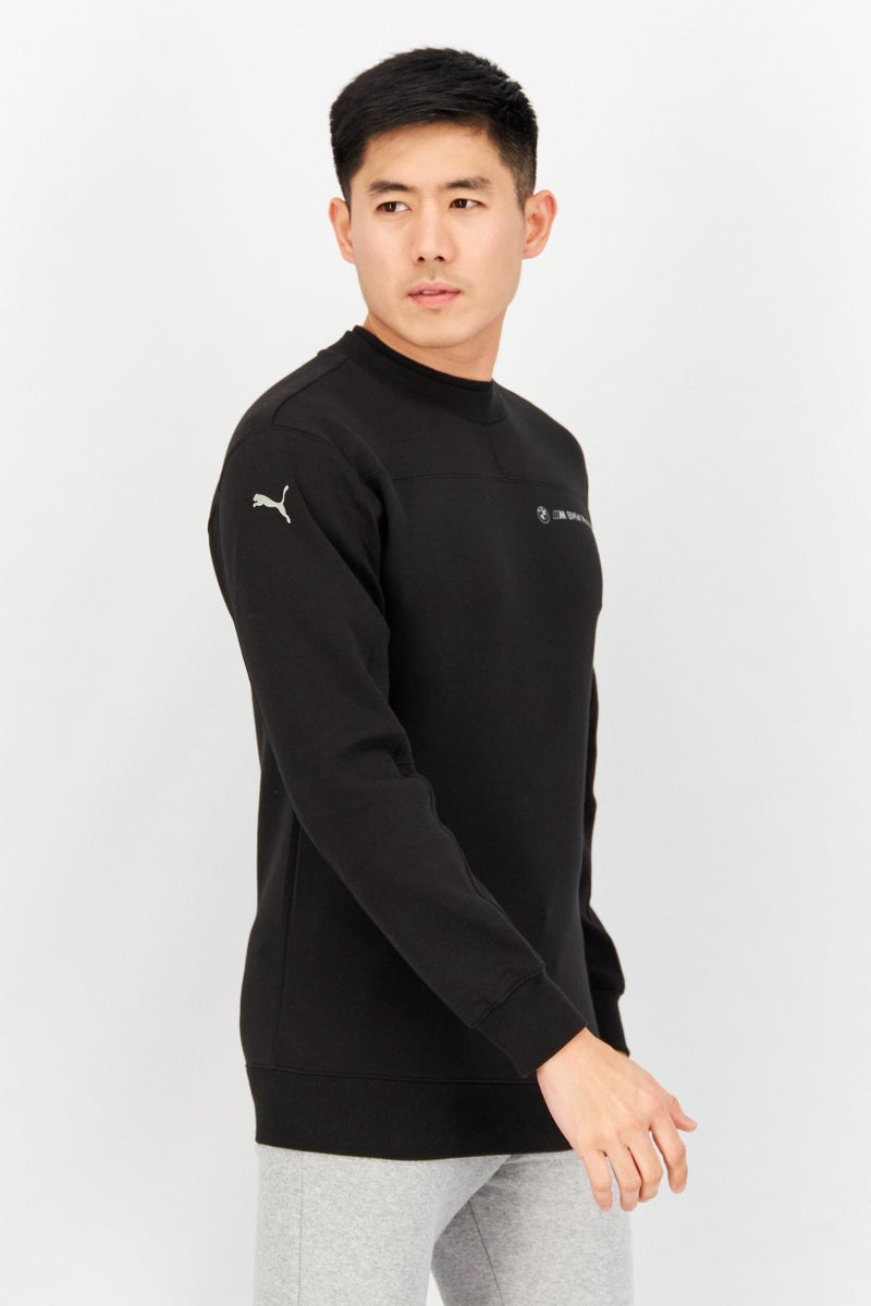 PUMA Men Sportswear Fit  Long Sleeve Graphic Printed Sweatshirt, Black - Image 2